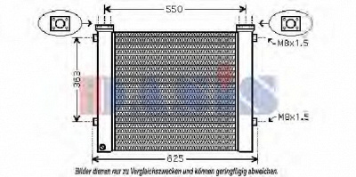 AKS DASIS 136005n -  масляный радиатор, двигательное масло